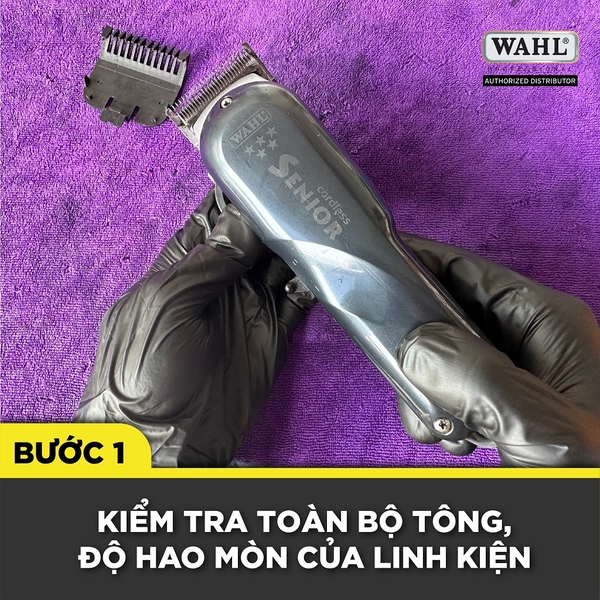 Bước kiểm tra tổng thể tông đơ