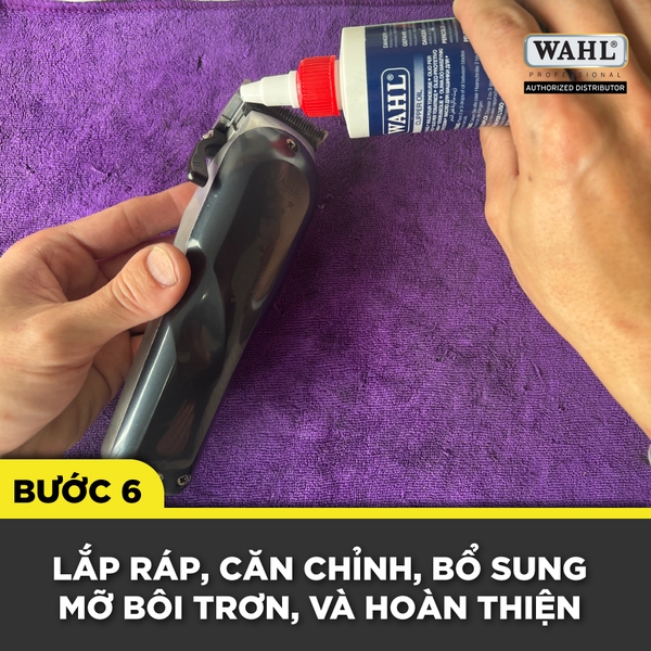 Lắp ráp hoàn thiện và tra dầu