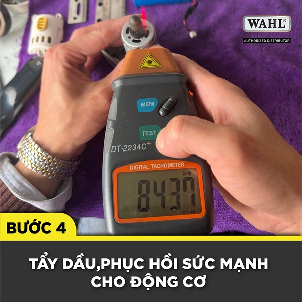 Tẩy dầu, kiểm tra động cơ