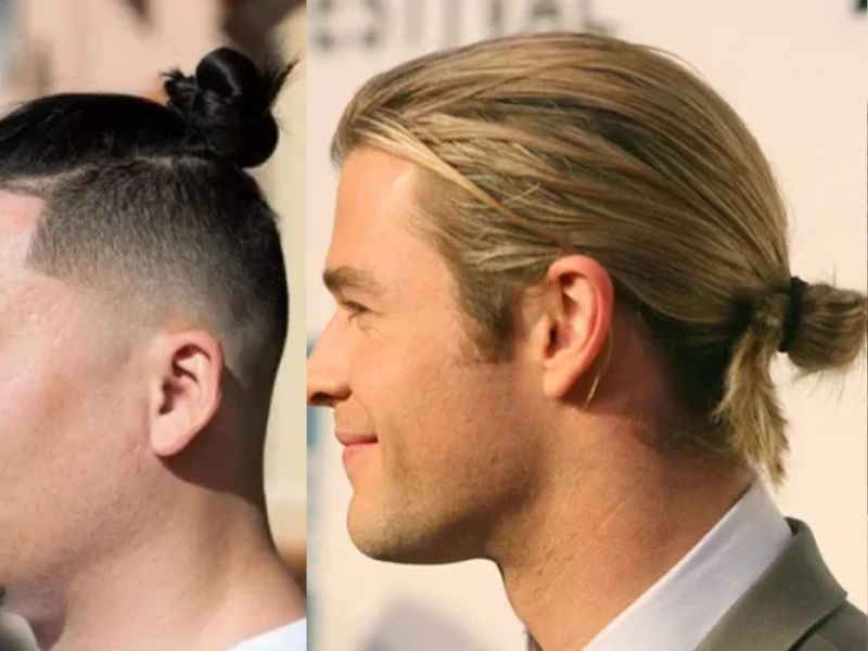 Mohican dài Man Bun