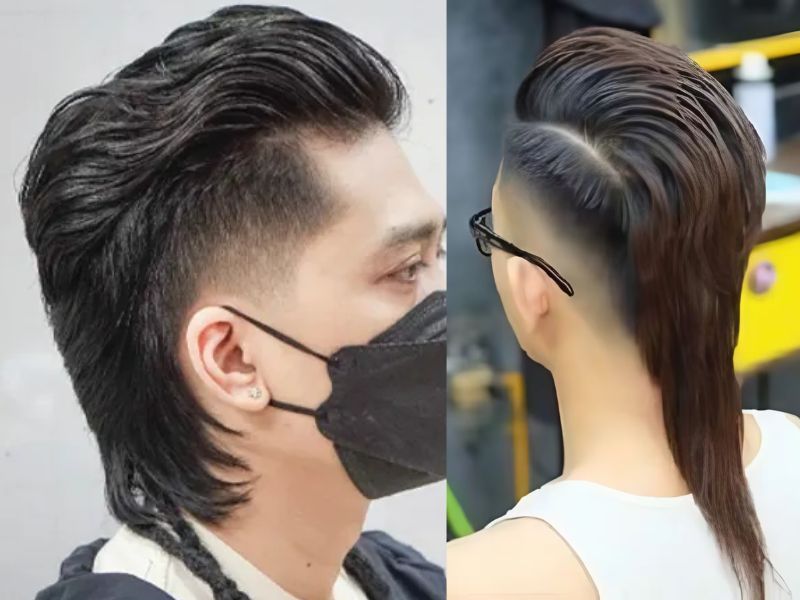 Tóc Mohican để gáy dài