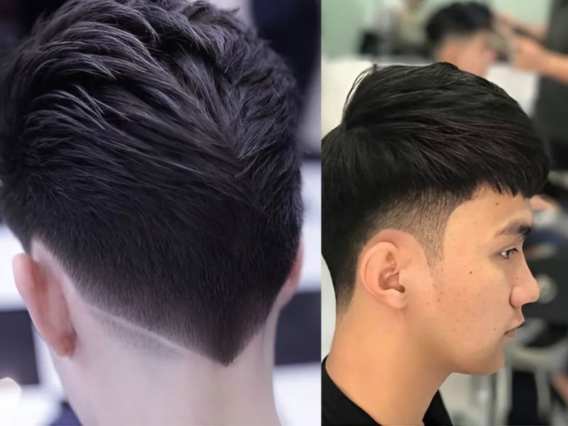 Tóc nam gáy nhọn